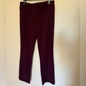 Chic Maroon Women's Straight Leg Pants